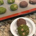 saki1010's cooksnap of when they made サックサク☆抹茶クッキー.
