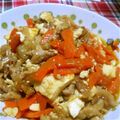 ☆anri's cooksnap of when they made やわらか豚肉と、豆腐のオイスター炒め.