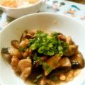 ぷー♪♪♪'s cooksnap of when they made 茄子と鶏肉の生姜煮.