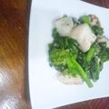 亜土ちゃんラブリー's cooksnap of when they made 春の味♪菜の花と白身魚炒め.