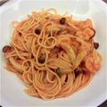 nanasworld's cooksnap of when they made ◆海老好きのトマトクリ−ムパスタ◆.