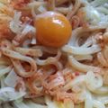 1209yu's cooksnap of when they made キムチの素で♪釜玉キムチうどん.