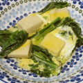 ぽんずー's cooksnap of when they made ◆糖尿病◆かぶの葉と高野豆腐の卵とじ.