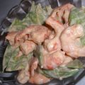 saki1010's cooksnap of when they made えびとスナックえんどうのマヨソース.