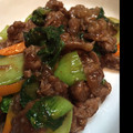。ひとみ。's cooksnap of when they made 牛肉とちんげんさいのオイスター炒め.