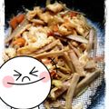 たかはしR's cooksnap of when they made 鶏もも・油揚げ入りきんぴらごぼう.