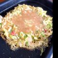 ゆ〜の's cooksnap of when they made 食べたいときｽｸﾞ出来る☆もんじゃ焼き.