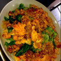 ぴい助君's cooksnap of when they made 豚ひき肉とレタスと長ねぎ入り炒めご飯.