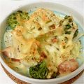 iroiromiho's cooksnap of when they made カリフラワーとじゃが玉ねぎのチーズ焼き★.