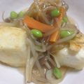 ときぷう's cooksnap of when they made ヘルシー♪焼き豆腐のきのこもやしあんかけ.
