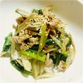 Tomohiroko's cooksnap of when they made 小松菜とゴボウの栄養満点丼！.