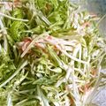 crystaI's cooksnap of when they made 水菜と蟹カマのマヨポン酢サラダ.