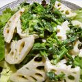 ミシェルとパスカル's cooksnap of when they made ☆菜花と蓮根のごまマヨ和え☆.