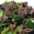 papetto's cooksnap of when they made 牛肉と小松菜のニンニク風味炒め.