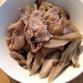 nishisachi's cooksnap of when they made ごぼう☆しめじと牛肉のすき煮.