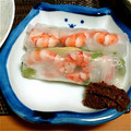 ﾏﾕｺｺ's cooksnap of when they made エビと水菜とアボカドの生春巻き.