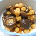 まゆみ母ちゃん's cooksnap of when they made スピードお節❖一口椎茸とひよこ豆の煮物.