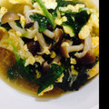 Stuart♡'s cooksnap of when they made しめじとほうれん草の卵とじ.