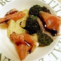 梨パフェ♪'s cooksnap of when they made 茹で春野菜と生ハムのサラダ.