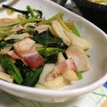 m_k_'s cooksnap of when they made 里芋・ほうれん草・ベーコンのシンプル炒め.