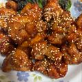 ののりんことまゆゆ's cooksnap of when they made 業スー品で簡単！ヤンニョムチキン.