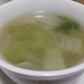 fu♪♪'s cooksnap of when they made こころもポッ。白菜とベーコンの生姜スープ.