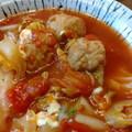 ばたみそーぱん☆'s cooksnap of when they made とろとろキャベツとミートボールのトマト煮.