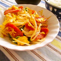 Marrietty's cooksnap of when they made もやしとベーコンの玉子炒め☆.