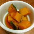 Trex's cooksnap of when they made 甘〜いカボチャの煮物.