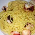 ☆あゆ♪みっきー☆'s cooksnap of when they made 洋麺屋五右衛門風✿タコのペペロンチーノ✿.