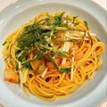 popohii's cooksnap of when they made プリプリ海老の水菜としめじの和風パスタ♪.