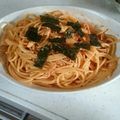 えるみる's cooksnap of when they made ♡簡単！ひとりご飯♡　キムチのパスタ.