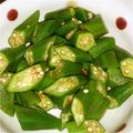 こにゃつ's cooksnap of when they made トマトとオクラのめんつゆ酢ごま油和え.