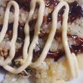 泉野あみ's cooksnap of when they made 残ったご飯でなんちゃってお好み焼き.
