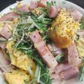 ゆるмαмα's cooksnap of when they made ■　水菜とベーコンの卵炒め　■.