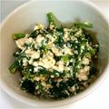 わくまちゃん's cooksnap of when they made ほうれん草の白和え☆.