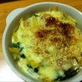 harupn's cooksnap of when they made フライパン一つで鶏とほうれん草のグラタン.
