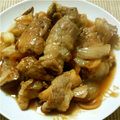 mariko1713's cooksnap of when they made 豚こまでお手軽♪エリンギぐるぐる生姜焼き.