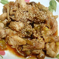 agak's cooksnap of when they made 簡単絶品〜♡鶏肉と長ネギのガーリック炒め.