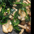 yellowow's cooksnap of when they made 牡蠣とほうれん草のソテー☆.