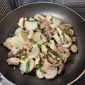クックQT23CK☆'s cooksnap of when they made スピードおかず♪ 豚肉と長芋の大葉塩炒め.