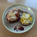 ラリー＆サラ's cooksnap of when they made 子ども喜ぶ☆トースターで椎茸ピザ☆お弁当.