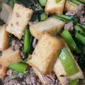 レベル３１'s cooksnap of when they made 小松菜と厚揚げの豚そぼろあんかけ.