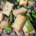レベル３１'s cooksnap of when they made 小松菜と厚揚げの豚そぼろあんかけ.