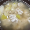 クック5POO64☆'s cooksnap of when they made たらの白子（たち）のお味噌汁～下処理方法.
