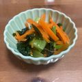 あっちゃん1102's cooksnap of when they made 簡単副菜☆もやし人参小松菜のナムル.