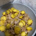mihochiro's cooksnap of when they made 豚こま肉（鶏むね）かぼちゃ舞茸の甘辛炒め.