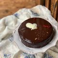 古民家カフェ♡'s cooksnap of when they made チョコレートケーキ♬　グラサージュ.