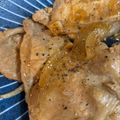co☆Disney's cooksnap of when they made 豚ロース薄切り肉のガーリックソテー.