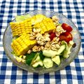 にきけん's cooksnap of when they made キレイに食べれる♪とうもろこしのカット法.